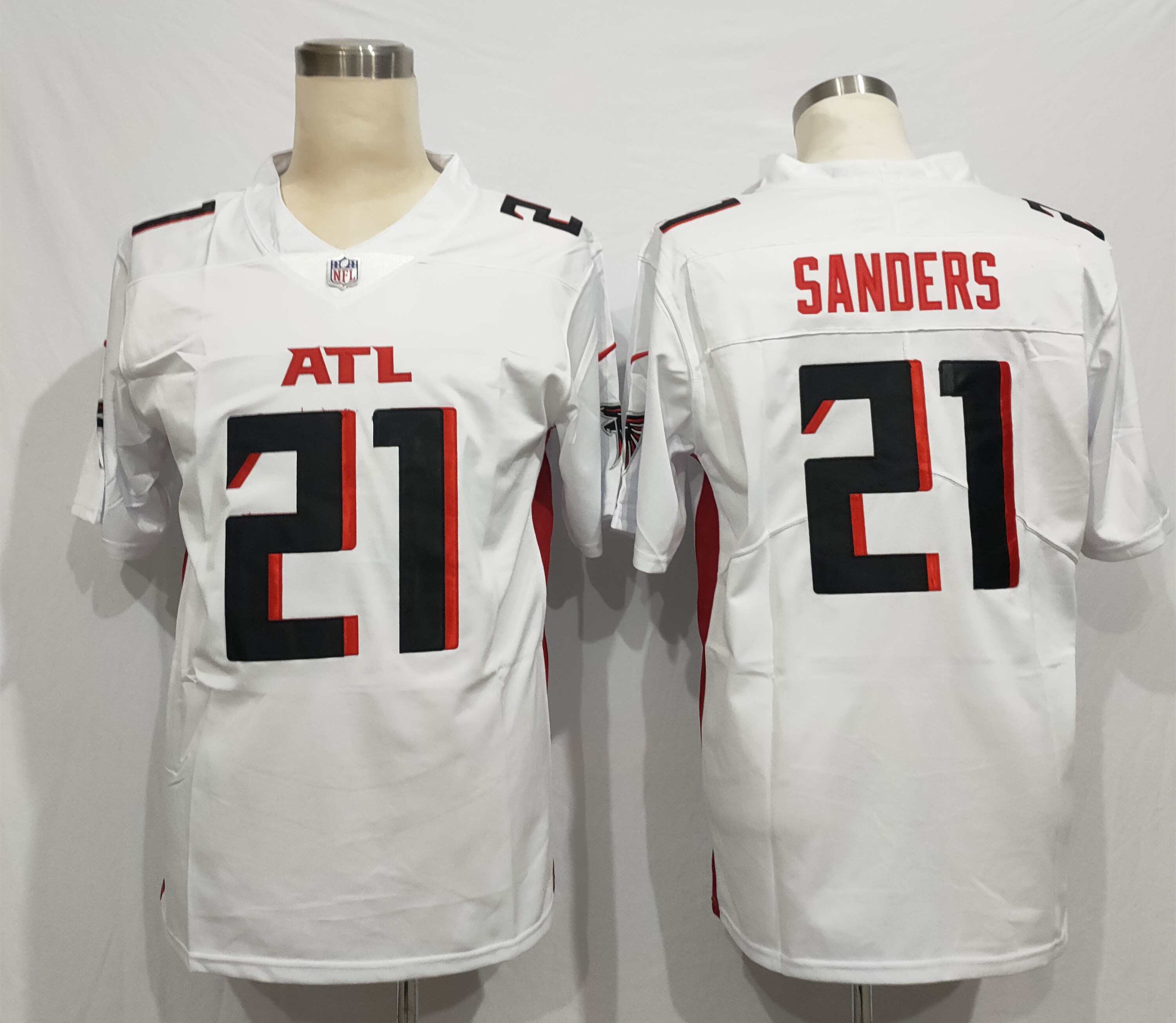 Men's Atlanta Falcons Deion Sanders #21 White Jersey